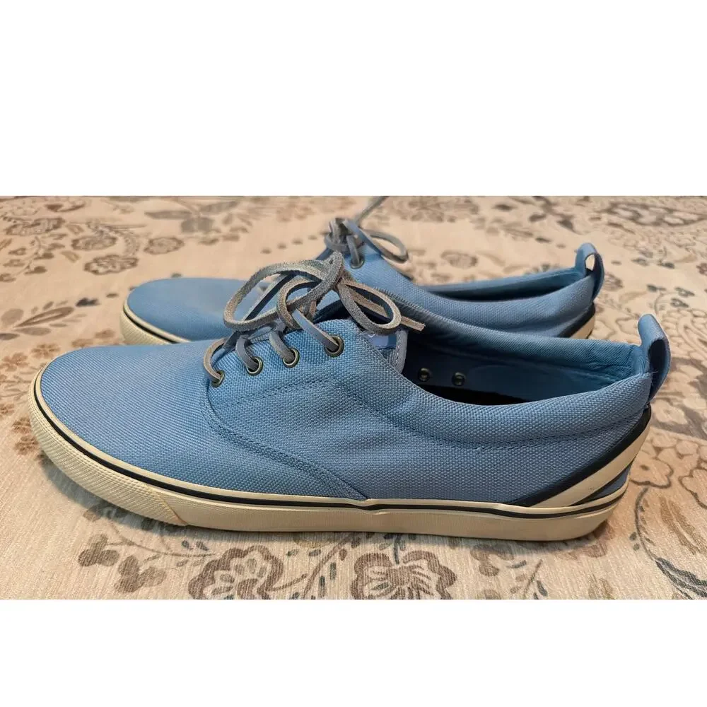 Sperry SeaCycled Striper II CVO Sneakers Light Blue Men's Size 12